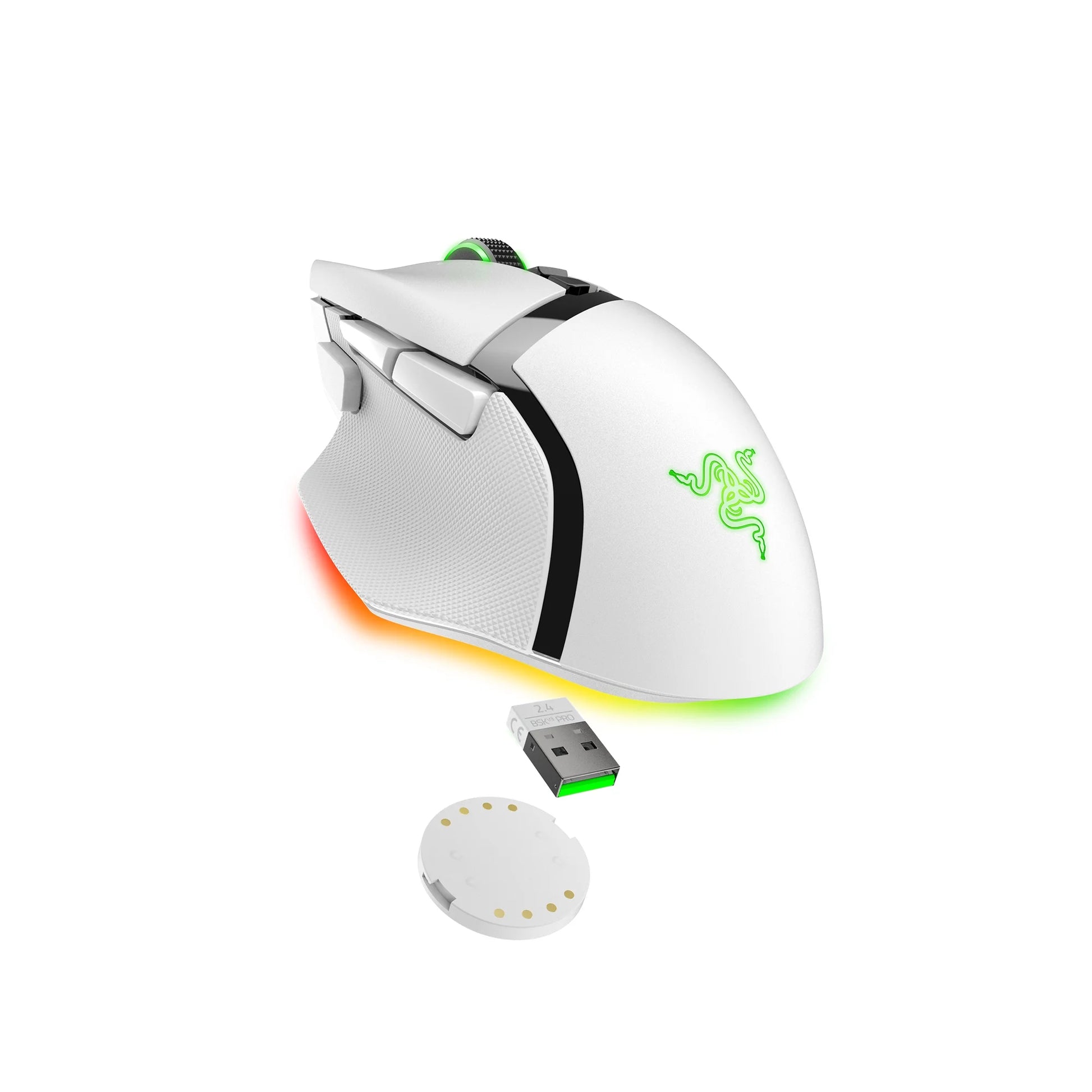 Elevate Your Game with the Razer Basilisk V3 Pro Wireless Gaming Mouse - Unmatched Precision and Customization in White