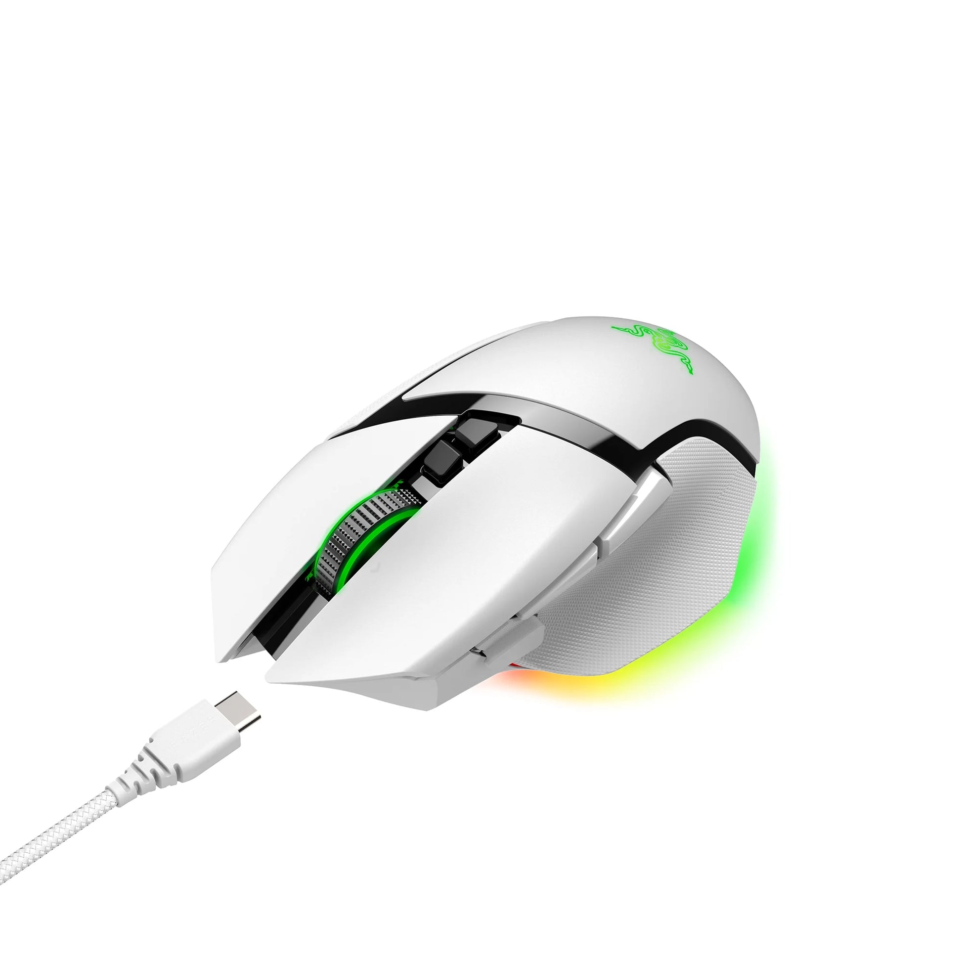 Elevate Your Game with the Razer Basilisk V3 Pro Wireless Gaming Mouse - Unmatched Precision and Customization in White