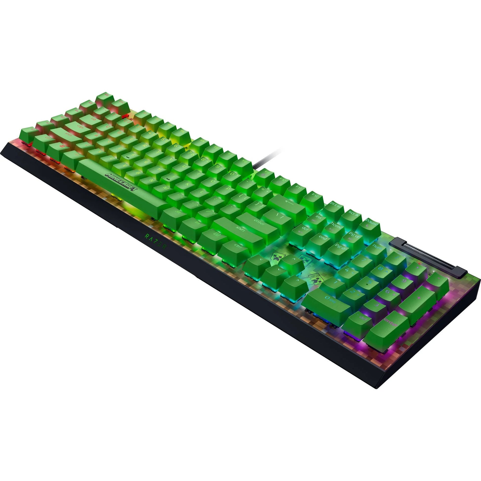 Blackwidow V4 X Wired Mechanical Gaming Keyboard (Green Switch), Minecraft Edition