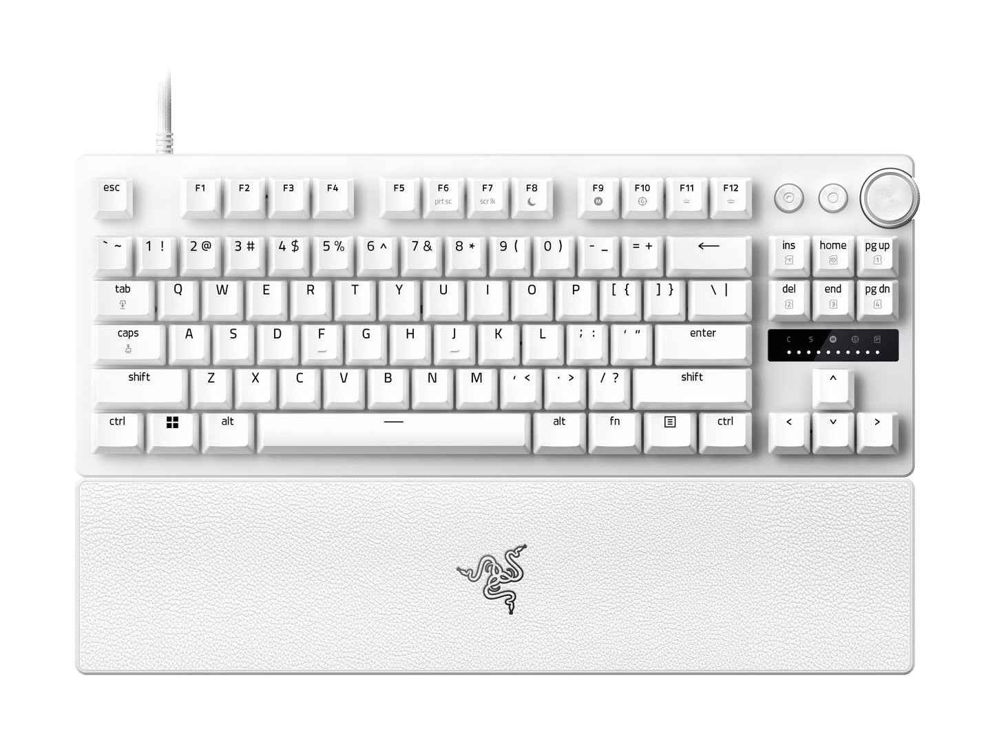 Huntsman V3 Pro Tenkeyless 8Khz Analog Optical Esports PC Keyboard - White Edition