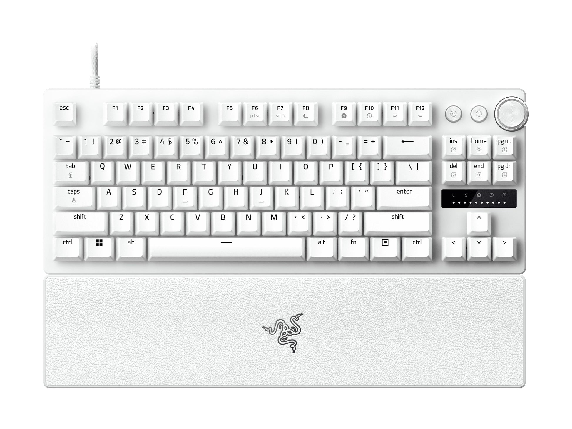 Huntsman V3 Pro Tenkeyless 8Khz Analog Optical Esports PC Keyboard - White Edition