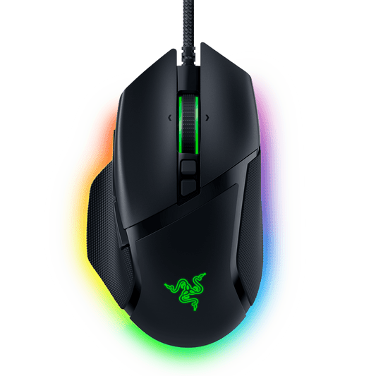 Basilisk V3 Customizable Ergonomic Wired PC Gaming Mouse, Chroma RGB, 26K Optical Sensor, Hyperscroll Tilt Wheel, Black