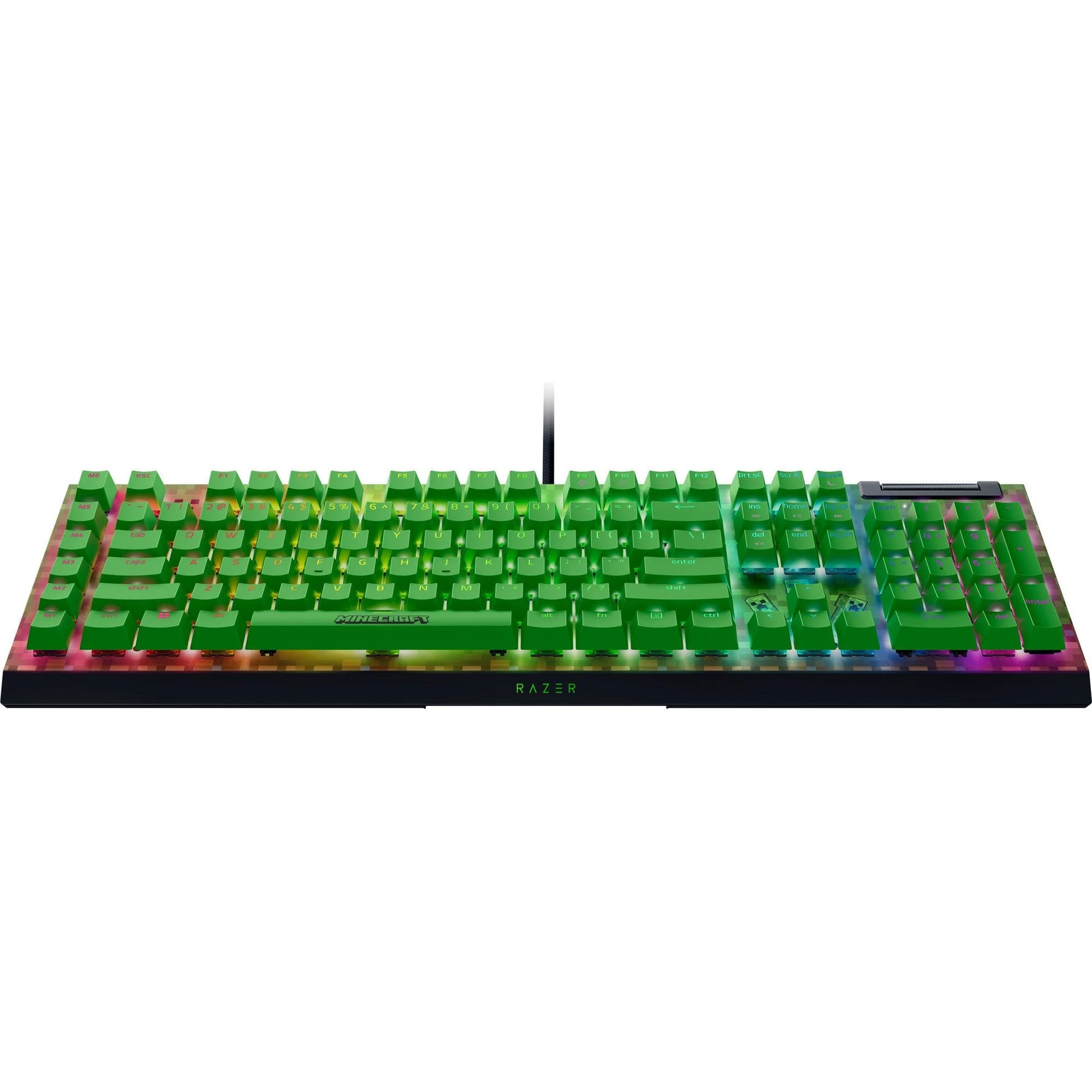 Blackwidow V4 X Wired Mechanical Gaming Keyboard (Green Switch), Minecraft Edition