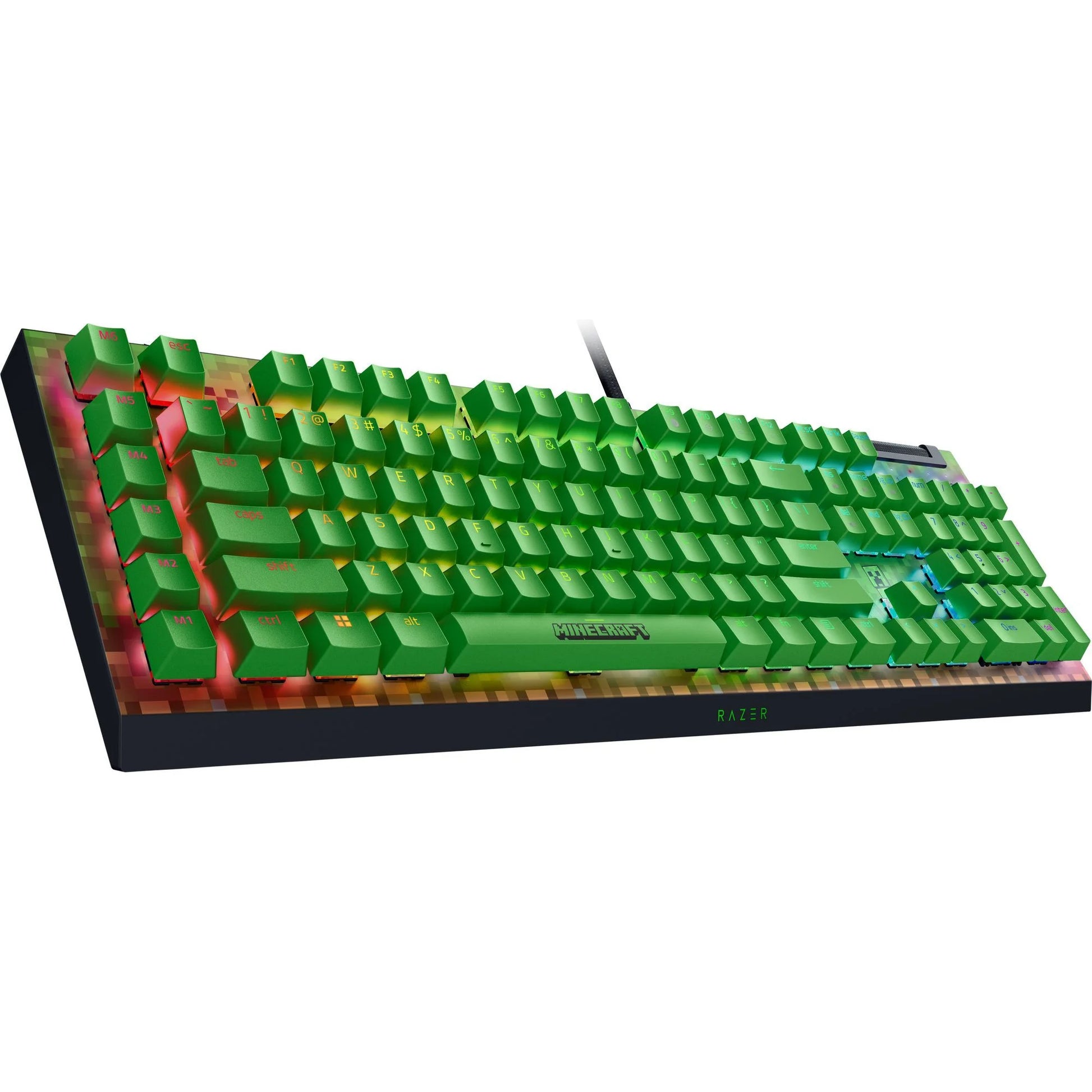 Blackwidow V4 X Wired Mechanical Gaming Keyboard (Green Switch), Minecraft Edition