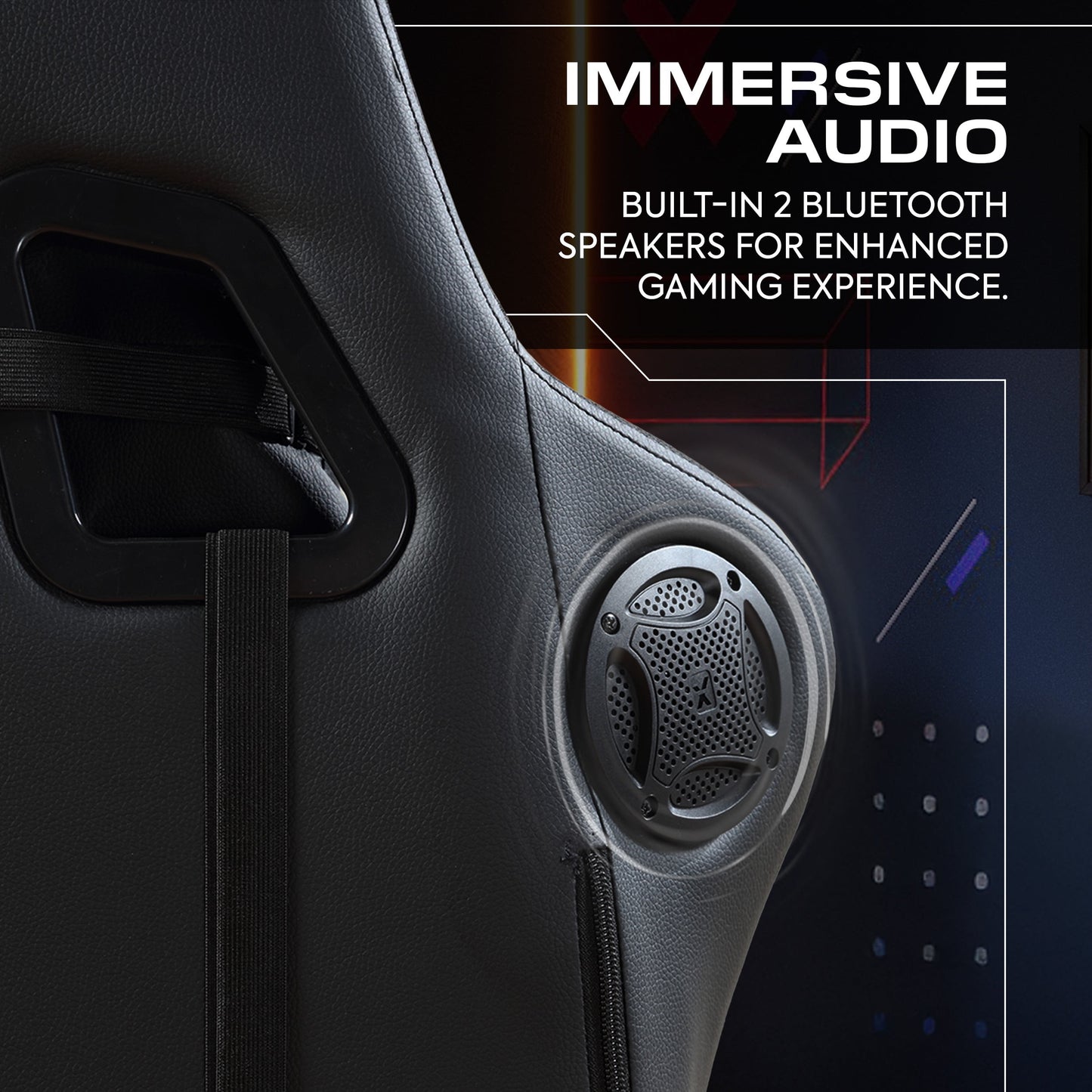 Ultimate Comfort with the Honeycomb Black Faux Leather Gaming Chair - Ergonomic Design for Gamers and Professionals