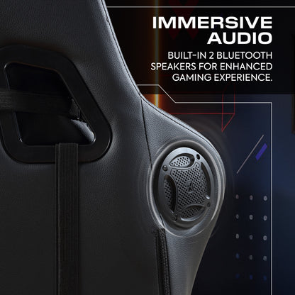 Ultimate Comfort with the Honeycomb Black Faux Leather Gaming Chair - Ergonomic Design for Gamers and Professionals