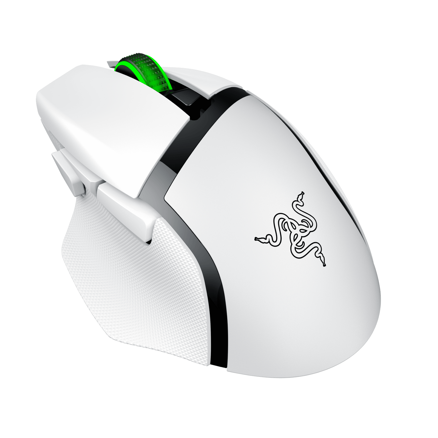 Basilisk V3 X Hyperspeed RBG Optical Bluetooth Gaming Mice, White