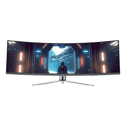 Immerse Yourself in Gaming with the 49" Curved Dual FHD Monitor - Stunning 3840 x 1080 Resolution and 144Hz Refresh Rate